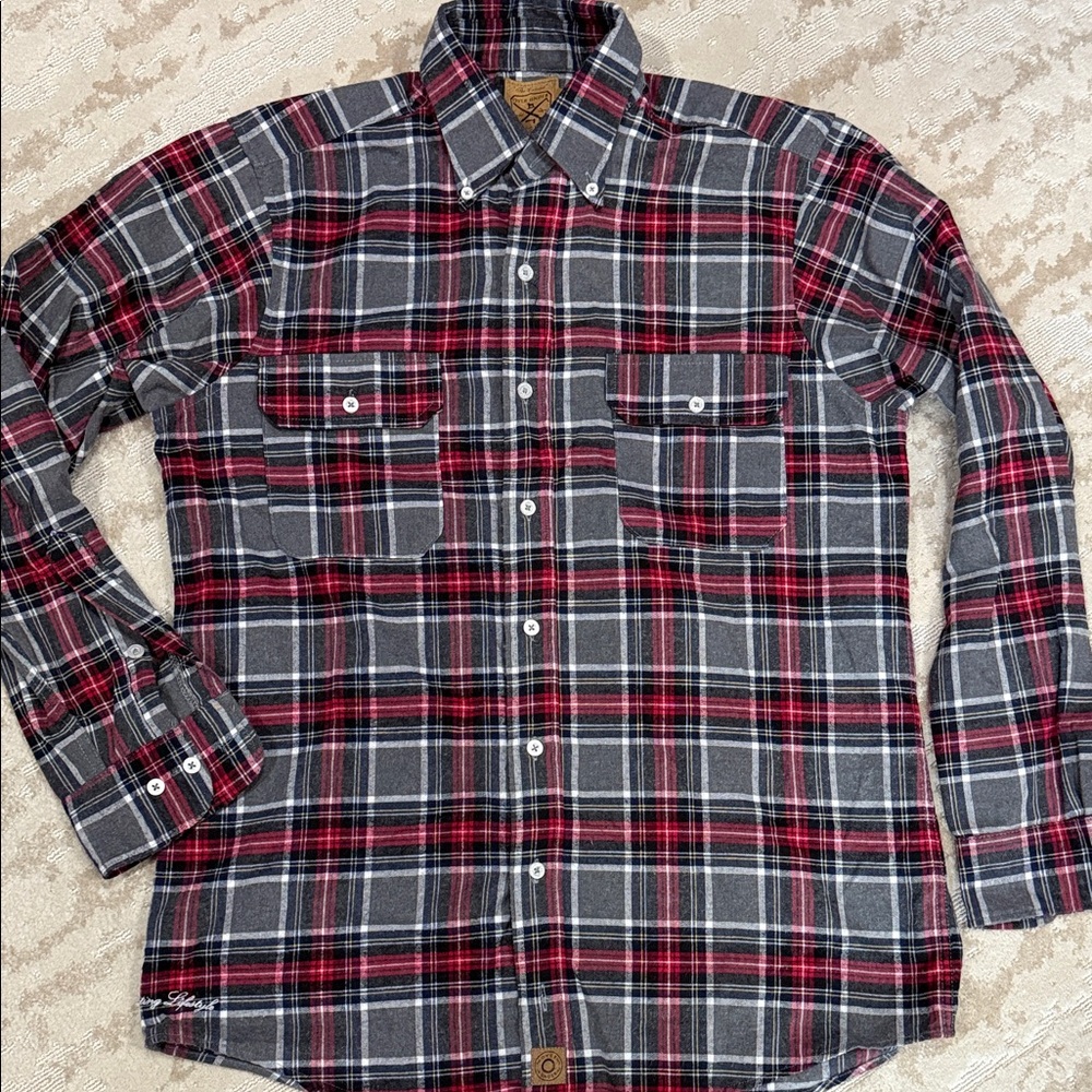 Over Under men’s cotton flannel- Medium, made in US
